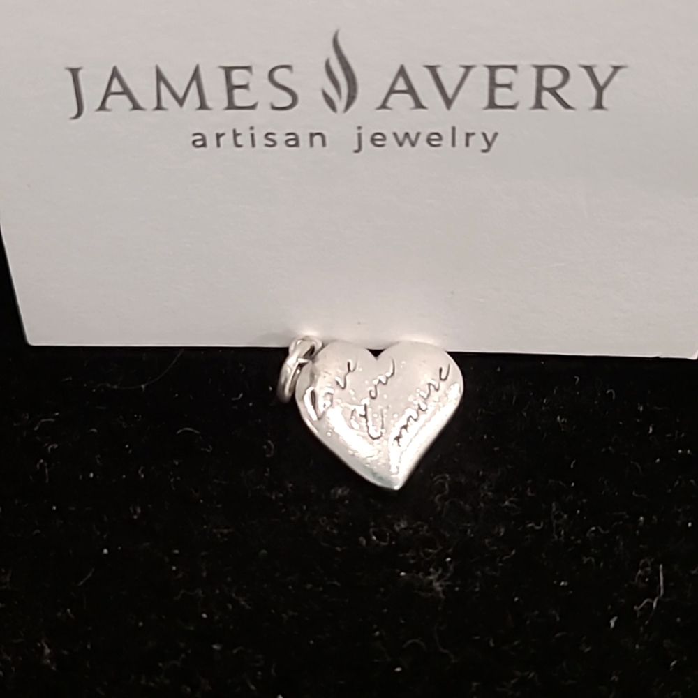 James Avery Sterling Silver "Love You More" Charm 925
